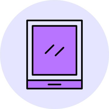 tablet web simgesi vektör illüstrasyonu