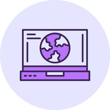 toprak web simgesi vektör illüstrasyonu