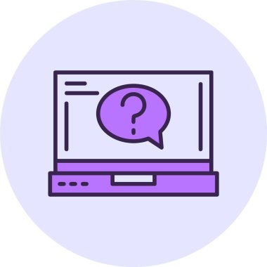 soru web simge vektör çizim