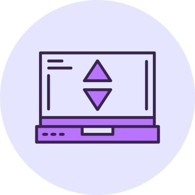 sıralama web simgesi vektör illüstrasyonu