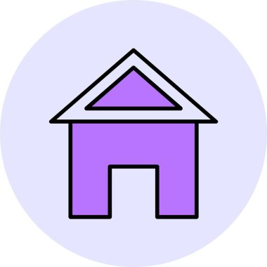 Ev web simge vektör çizim