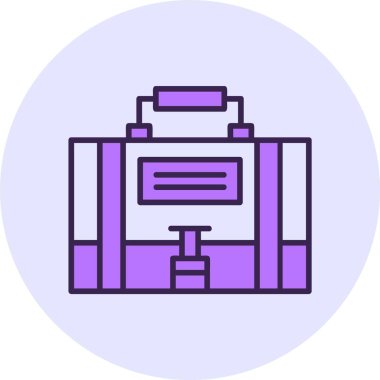 Evrak Çantası'nı web simge vektör çizim