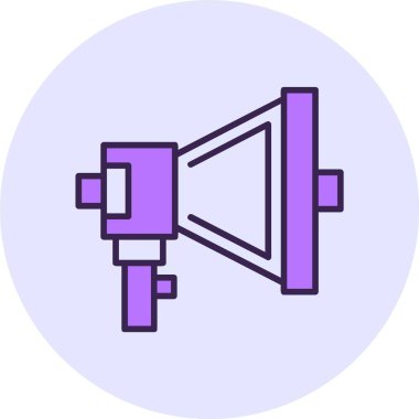 Megafon web simge vektör çizim