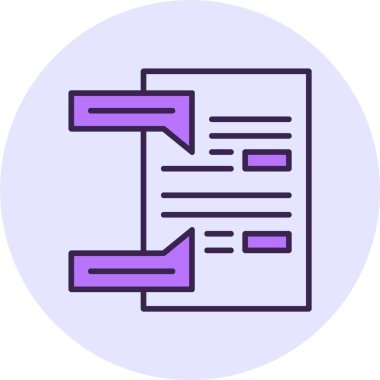 Tavsiye web simgesi vektör illüstrasyonu