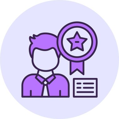 rozet web simgesi vektör illüstrasyonu