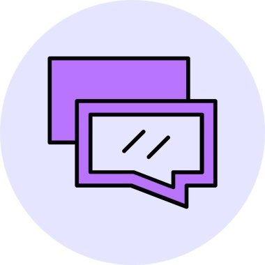 Konuşma web simgesi vektör illüstrasyonu