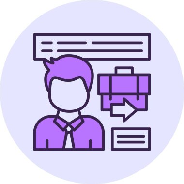 Röportaj web simgesi çiziminden çık