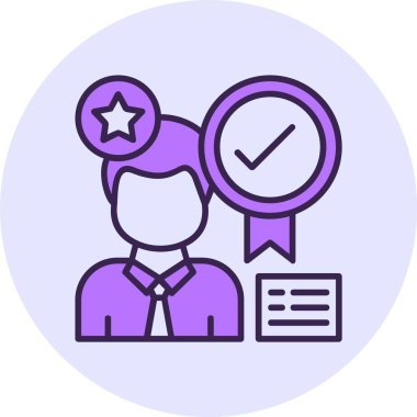 Tanımlama web simgesi vektör illüstrasyonu