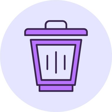 Çöp Kutusu ikon vektör illüstrasyonuName