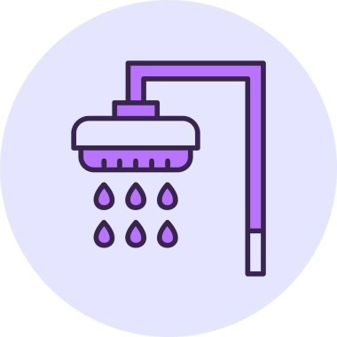 Shower web icon vector illustration