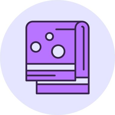  Havlu Web simgesi vektör illüstrasyonu