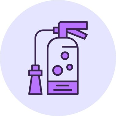 Yangın söndürücü ağ ikonu vektör resimlemesi