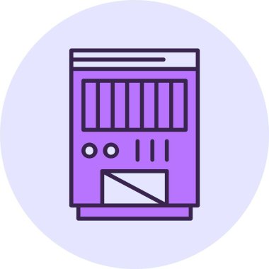 Nemlendirici ağ simgesi, basit vektör illüstrasyonu