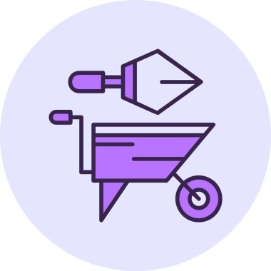 Bahçe araçları simgesinin vektör illüstrasyonu