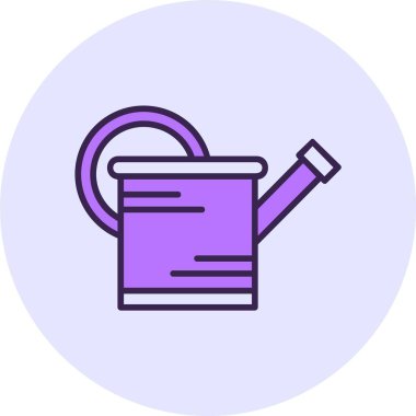 Sulama kutusu. Web simgesi basit illüstrasyon