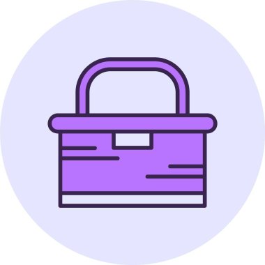 Beslenme kutusu web simgesi, basit vektör illüstrasyonu