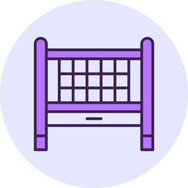 bebek beşiği vektör illüstrasyonu