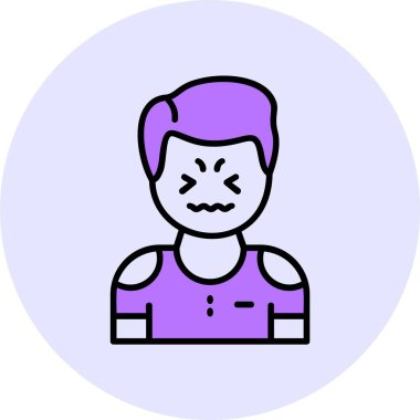 Hayal kırıklığı web simgesi vektör illüstrasyonu