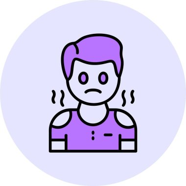 Acıma web simgesi, basit vektör illüstrasyonu