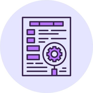 Anahtar kelime optimizasyon simgesi vektör çizimi