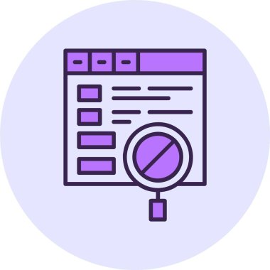 Web ayarı simgesi, vektör illüstrasyonu basit tasarım