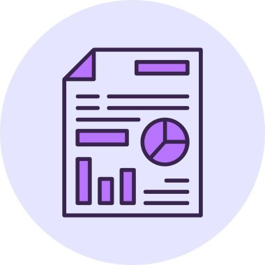 vektör SEO rapor simgesi, illüstrasyon