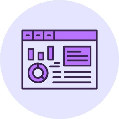 Kontrol Paneli Simgesi, Grafik Simgesi, Sunum Simgesi. Gri Arkaplanda Pictogram Simgesi. Mobil Uygulama. Basit Düz Metro Tasarım Tarzı. Taslak Simgesi. Düz Tasarım Tarzı. Vektör İllüstrasyonu