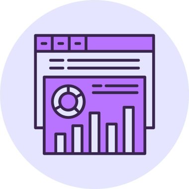 E- ticaret simgesi, beyaz arkaplanda renkli vektör 