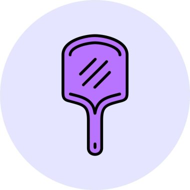 Pizza kabuğu. Web basit simgesi illüstrasyonu