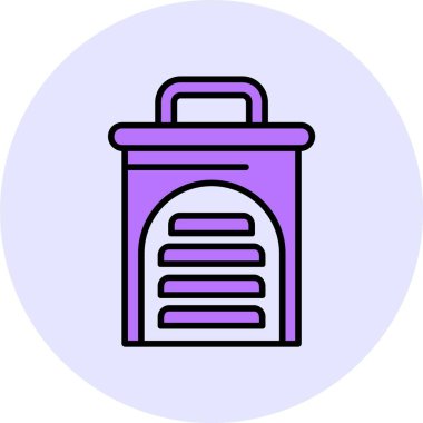 Dilimleyici ağ simgesi, basit vektör illüstrasyonu