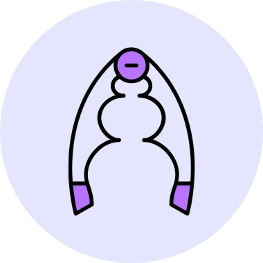 Fındıkkıran ağ simgesi, basit vektör illüstrasyonu