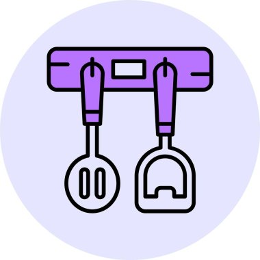 Rack ağ simgesi, basit vektör illüstrasyonu