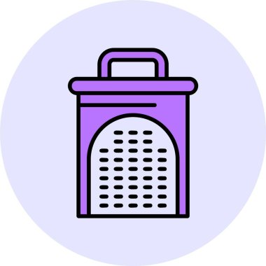 Grater web simgesi, basit vektör illüstrasyonu