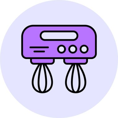 Beater ağ simgesi, basit vektör illüstrasyonu