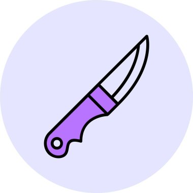 Bıçak ikonu. vektör illüstrasyonu 