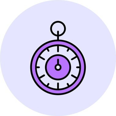 Zamanlayıcı web simgesi, basit vektör illüstrasyonu