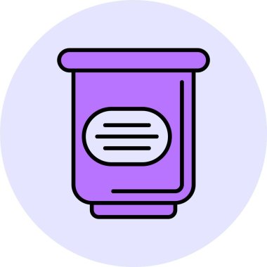 Çöp kutusu web simgesi, basit vektör illüstrasyonu