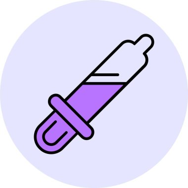 Dropper web simgesi, basit vektör illüstrasyonu