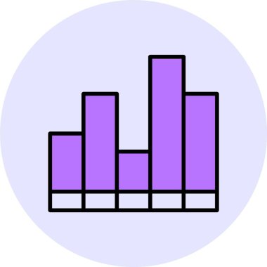 analitik web simgesi, basit vektör illüstrasyonu