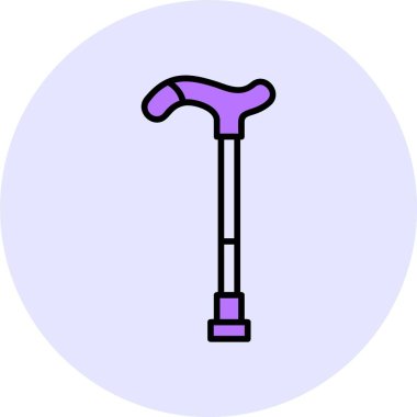 Yürüyen çubuk ağ ikonu vektör çizimi