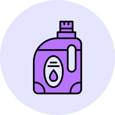 Deterjan web simgesi, basit vektör illüstrasyonu