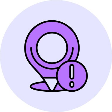 GPS web simgesi, basit vektör illüstrasyonu