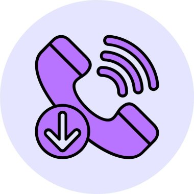 telefon ahizesi simgesi, vektör çizimi basit tasarım