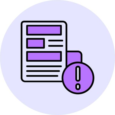 Haber web simgesi, basit vektör illüstrasyonu