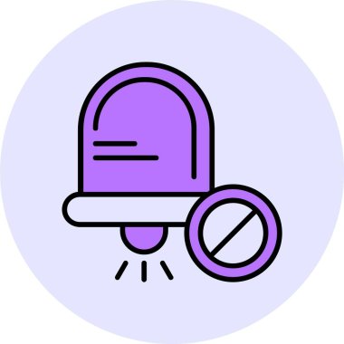 Çan simgesinden uyarı, vektör illüstrasyonu