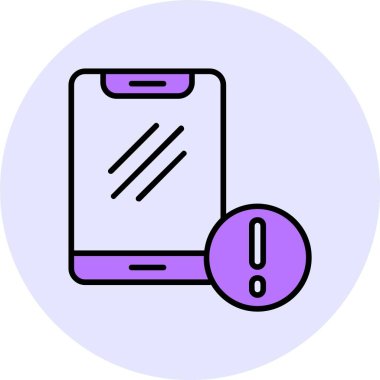 Telefon web simgesi, basit vektör çizim