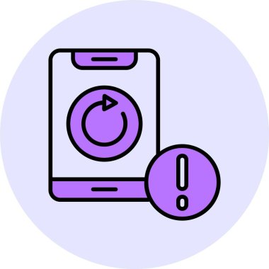 Web simgesi döndür, basit vektör illüstrasyonu