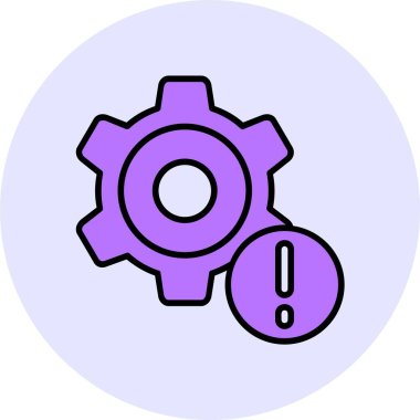 Ayarlar web simgesi, basit vektör illüstrasyonu