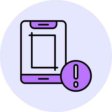 akıllı telefon simgesi, vektör illüstrasyonu basit tasarım