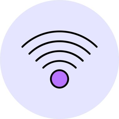 wifi işaret simgesi vektör illüstrasyonu 
